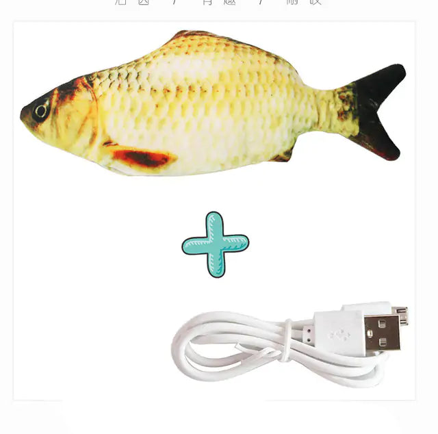 Cats USB Charger Interactive Toy Fish