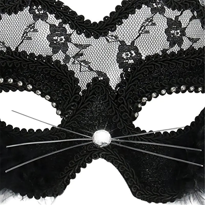 Lace Cats Eye Mask